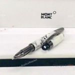 New Mont Blanc Pens Replica Starwalker White Marble Black Clip Rollerball pen